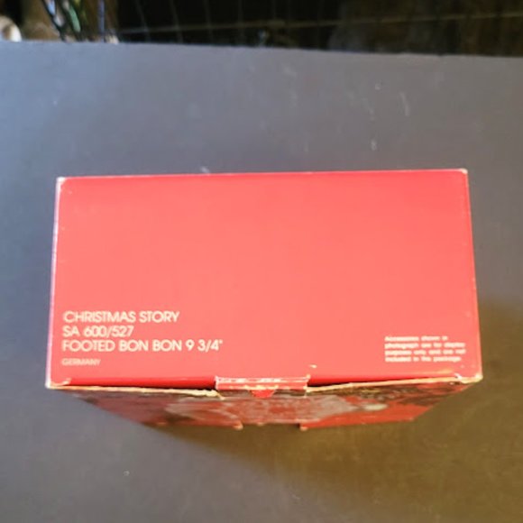 MIKASA CHRISTMAS STORY FOOTED BON BON PLATE NIB 9-3/4" - Picture 7 of 9